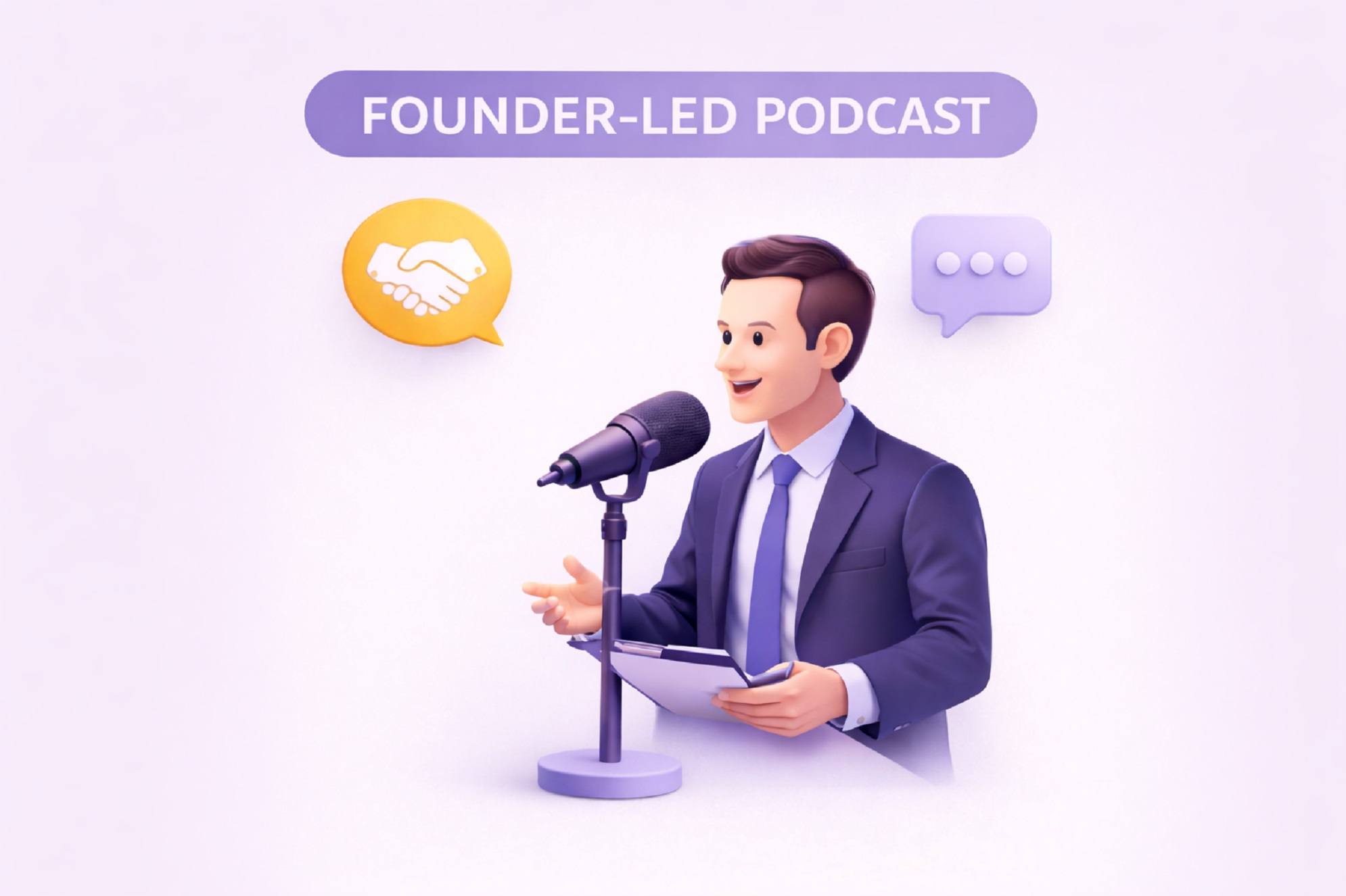 Why Founder-Led Podcasts Outperform Brand Podcasts in B2B